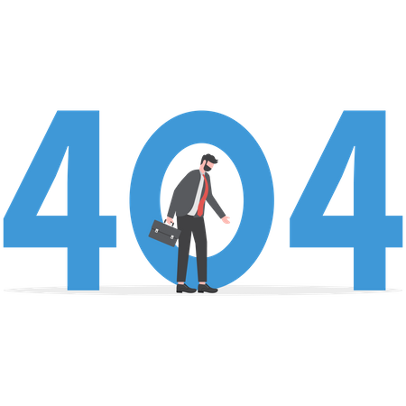 Página de error 404  Ilustración