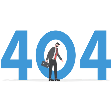 Página de error 404  Ilustración