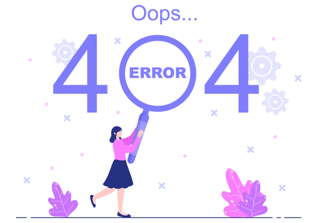 Página de error 404  Ilustración