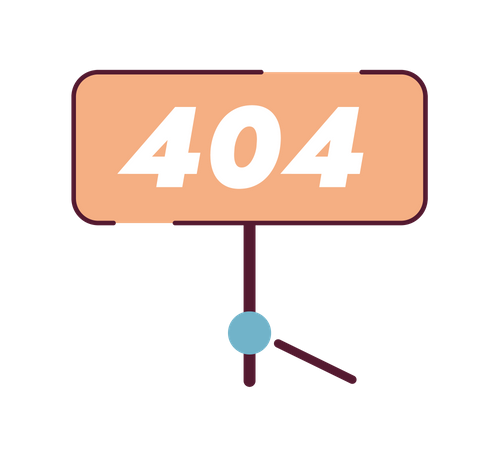 404 error sign  일러스트레이션