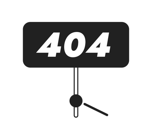 404 error sign  Illustration