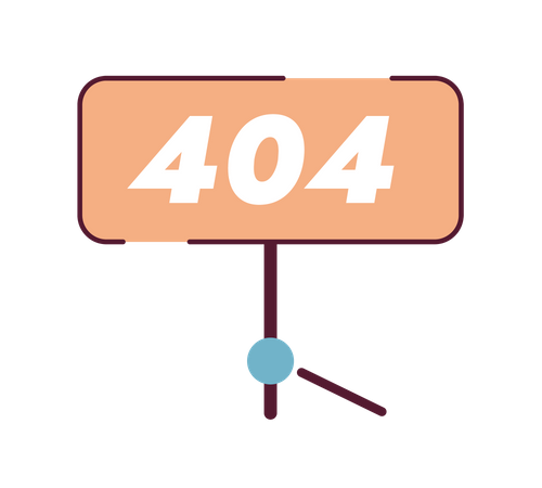 404 error sign  Illustration