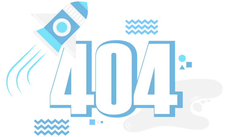 404 Error startup error Illustration