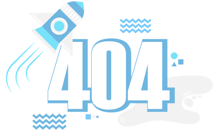 404 Error startup error  Illustration