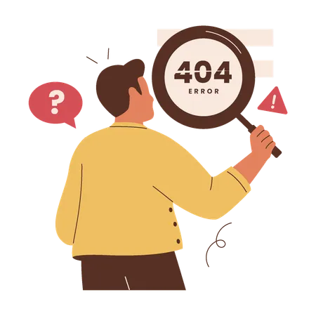 404 Fehler  Illustration