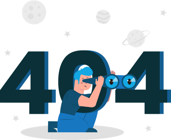 404 Fehler  Illustration