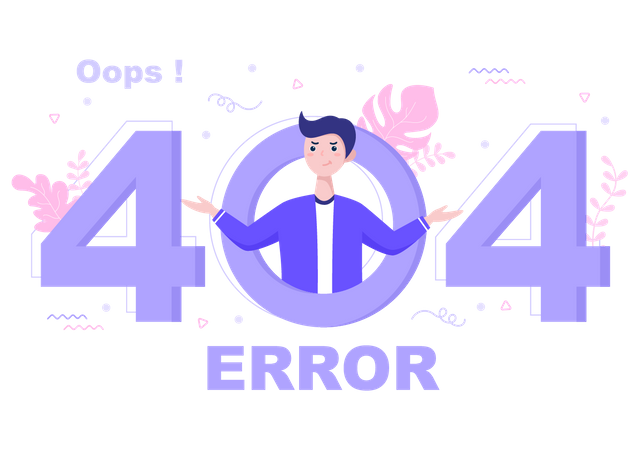 404 Fehler  Illustration