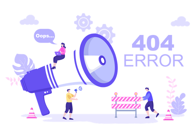 404 Fehler  Illustration