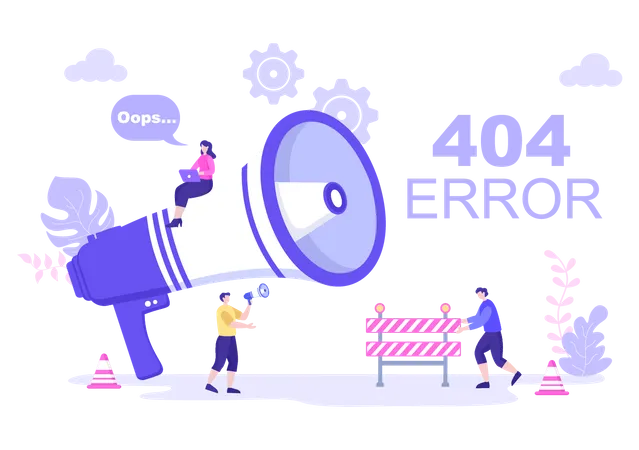 404 Fehler  Illustration