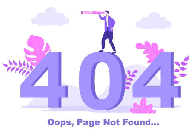 404 Fehler  Illustration