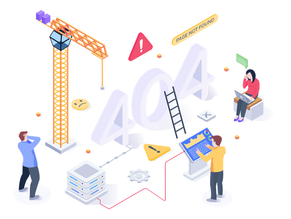 404 Fehler  Illustration