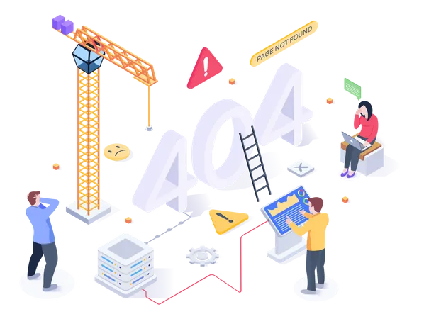 404 Fehler  Illustration