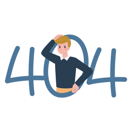 404 Fehler  Illustration