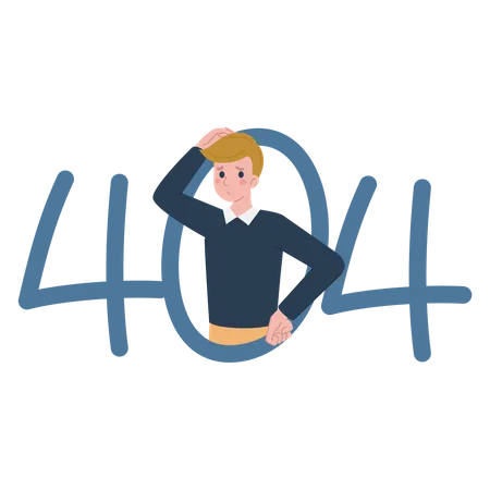 404 Fehler  Illustration