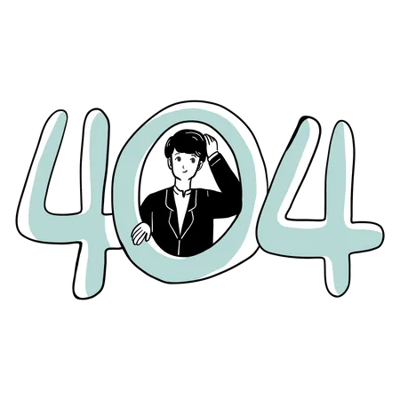 404 Fehler  Illustration