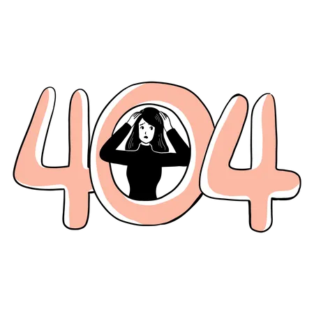 404 Fehler  Illustration