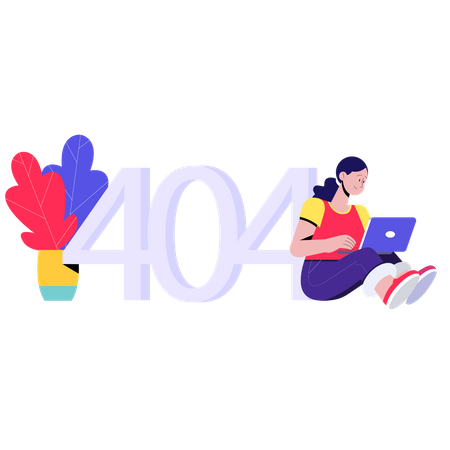 404 Fehler  Illustration