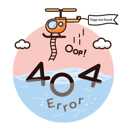 404 Fehler  Illustration