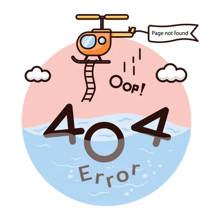 404 Fehler  Illustration