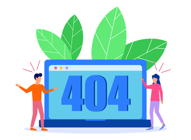 404 Fehler  Illustration