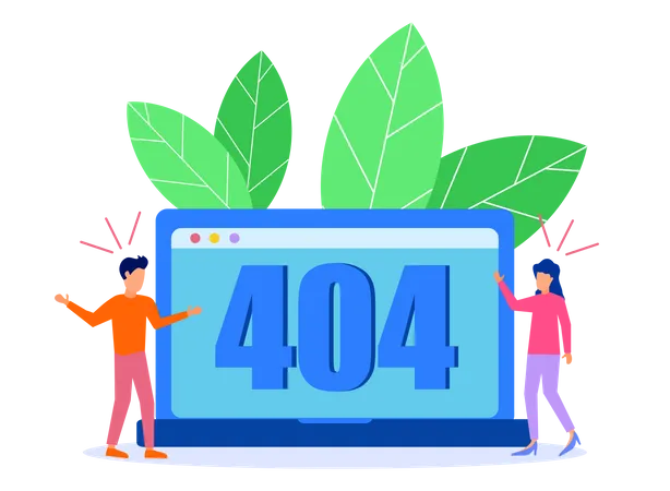 404 Fehler  Illustration