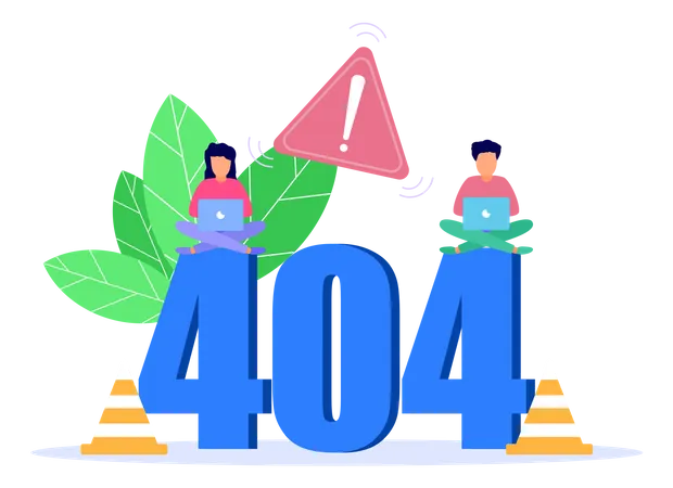 404 Fehler  Illustration