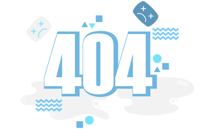 404 Fehler  Illustration