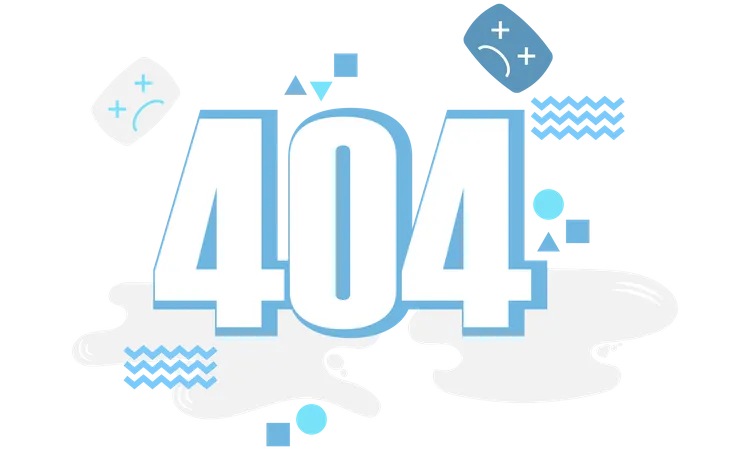 404 Fehler  Illustration