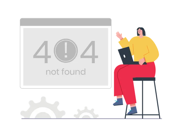 404 Fehler  Illustration