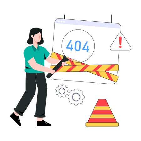 404 Fehler  Illustration