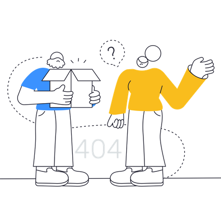 404 Fehler  Illustration