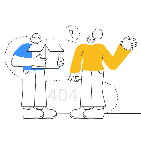 404 Fehler  Illustration