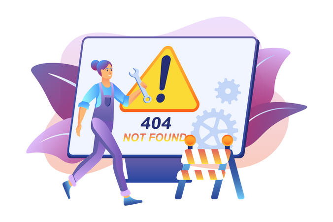 404 Fehler  Illustration