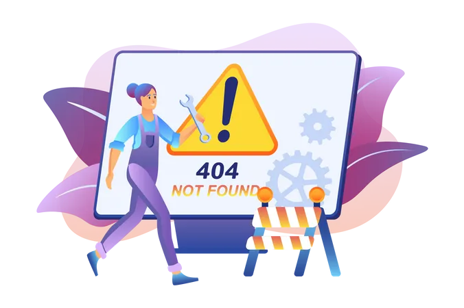 404 Fehler  Illustration