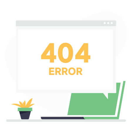 404 Fehler  Illustration