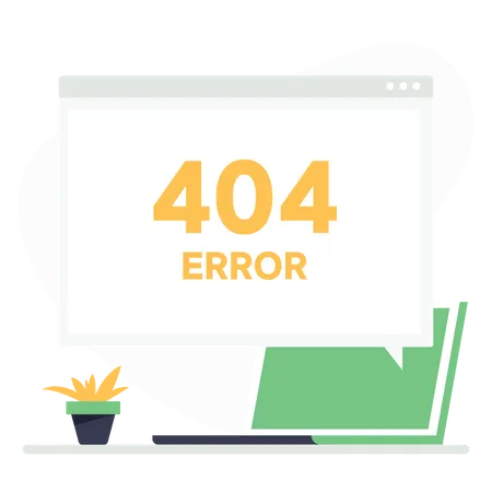 404 Fehler  Illustration