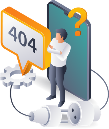 404-Fehler auf Smartphone-Systemen verstehen und beheben  Illustration