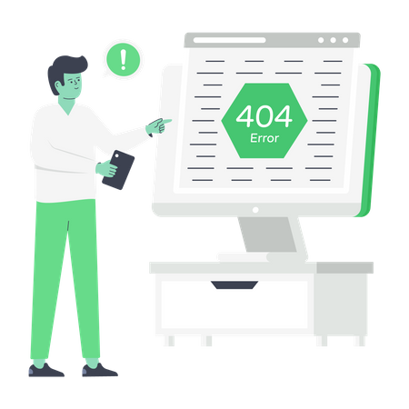 404 Fehler  Illustration
