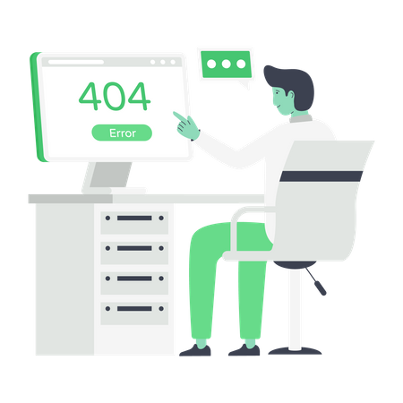 404 Fehler  Illustration