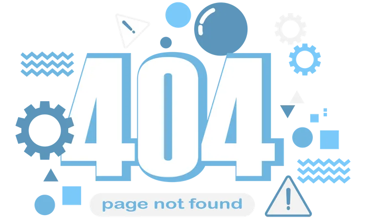 404 Fehler Seite nicht gefunden  Illustration