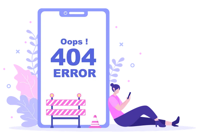 404 Fehlerseite  Illustration
