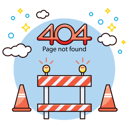 404 File Not Found Illustration