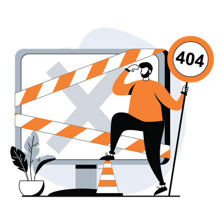 404 introuvable  Illustration