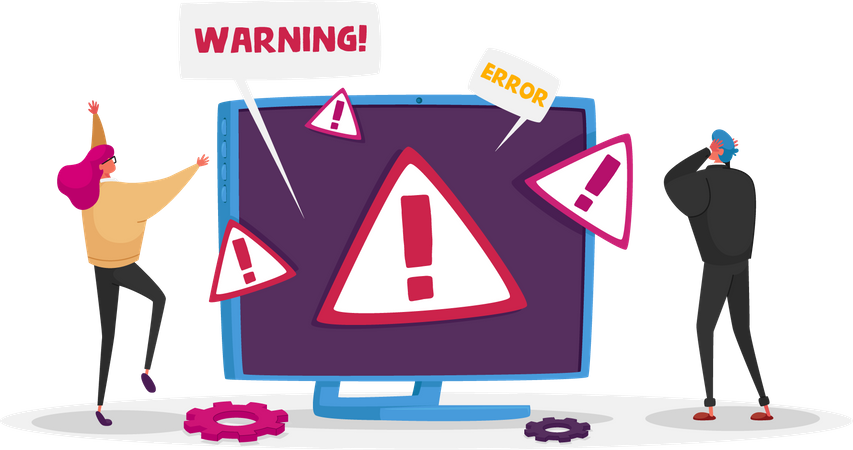 404 Maintenance Error  Illustration