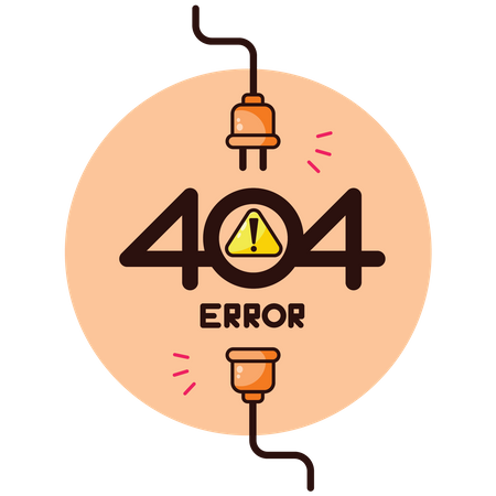 404 Network Disconnected  Illustration