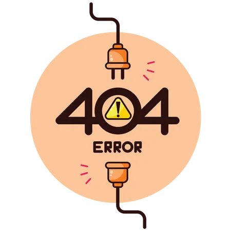 404 Network Disconnected  Illustration