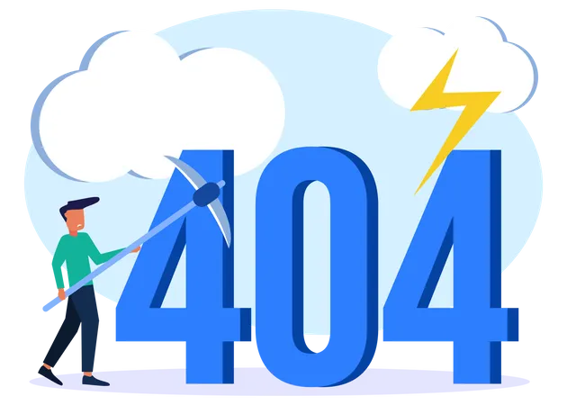 404 Nicht gefunden  Illustration