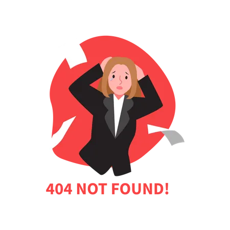 404 Nicht gefunden  Illustration