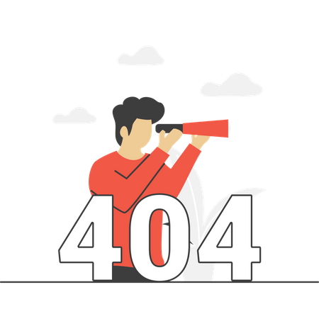 404 Nicht gefunden  Illustration