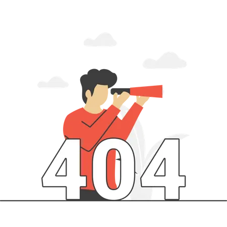 404 Nicht gefunden  Illustration